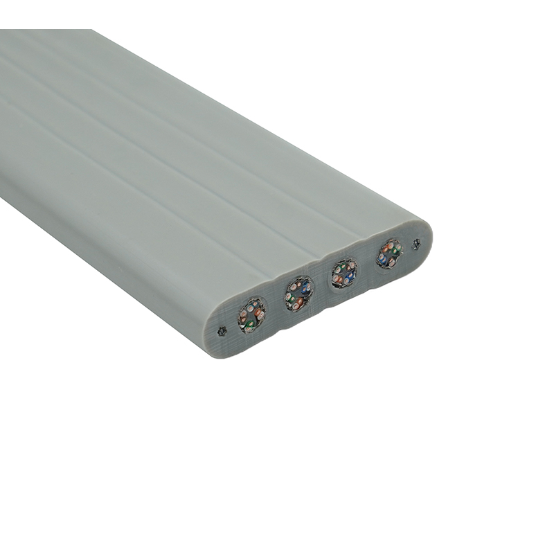 Cavo piatto per ascensore con filo di acciaio e 4 cavi patch Cat6