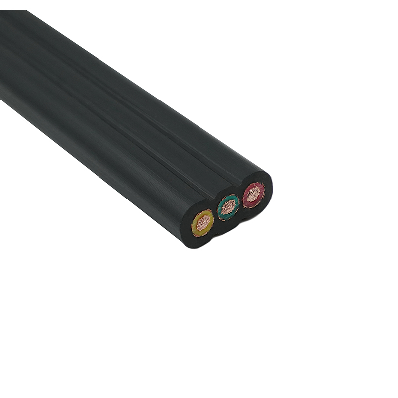 Cavo piatto per ascensore schermato con guaina in PVC isolato in PVC con anima in rame