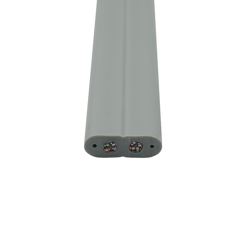 Cavo piatto per ascensore con filo di acciaio e 2 cavi patch Cat6