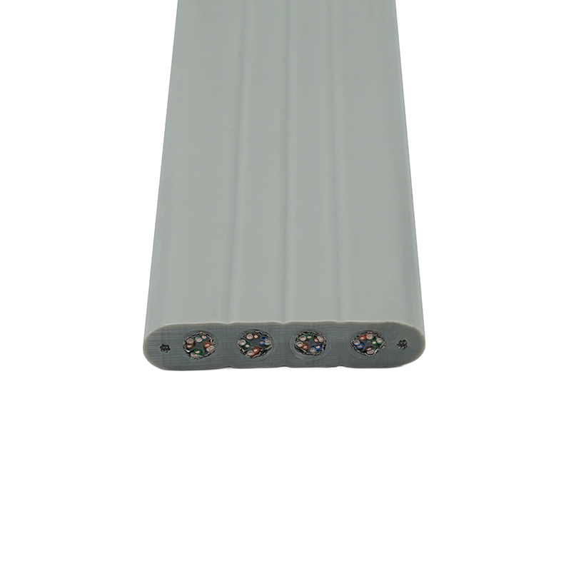 Cavo piatto per ascensore con filo di acciaio e 4 cavi patch Cat6