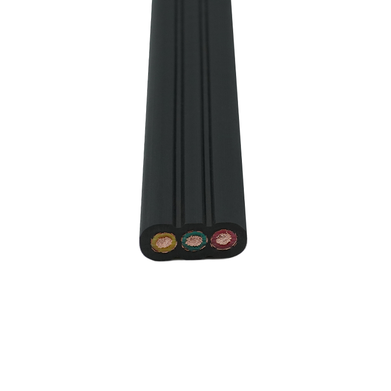 Cavo piatto per ascensore schermato con guaina in PVC isolato in PVC con anima in rame