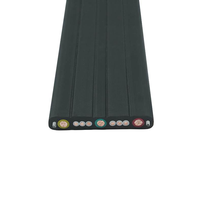 Cavo piatto da viaggio per gru con guaina composta con filo di acciaio