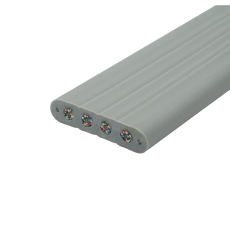 Cavo piatto per ascensore con filo di acciaio e 4 cavi patch Cat6