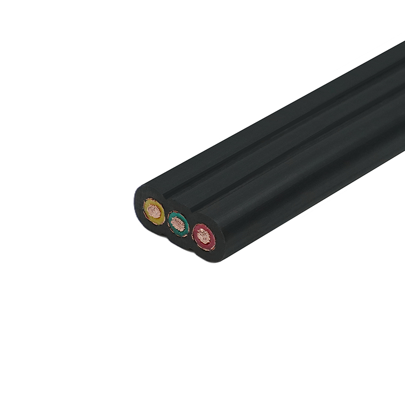 Cavo piatto per ascensore schermato con guaina in PVC isolato in PVC con anima in rame