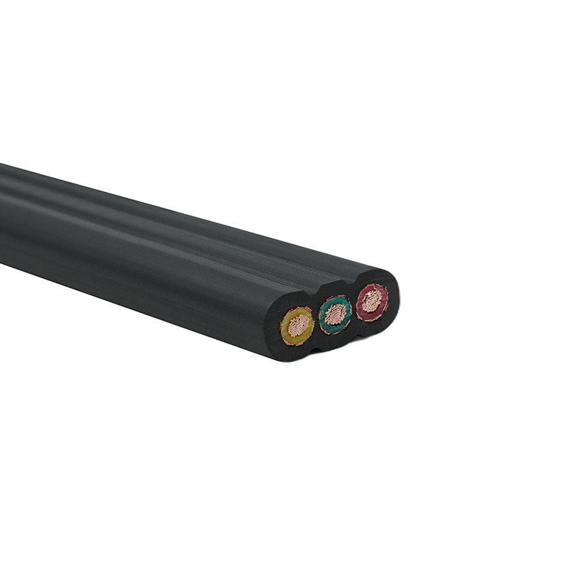Cavo piatto per ascensore schermato con guaina in PVC isolato in PVC con anima in rame