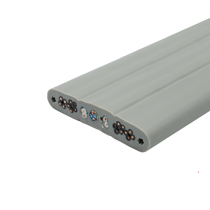 Cavo piatto per ascensore con guaina in PVC isolato in PVC con anima in rame e filo di acciaio
