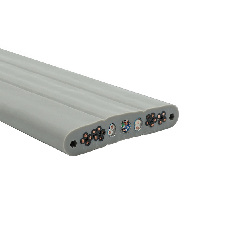 Cavo piatto per ascensore con guaina in PVC isolato in PVC con anima in rame e filo di acciaio