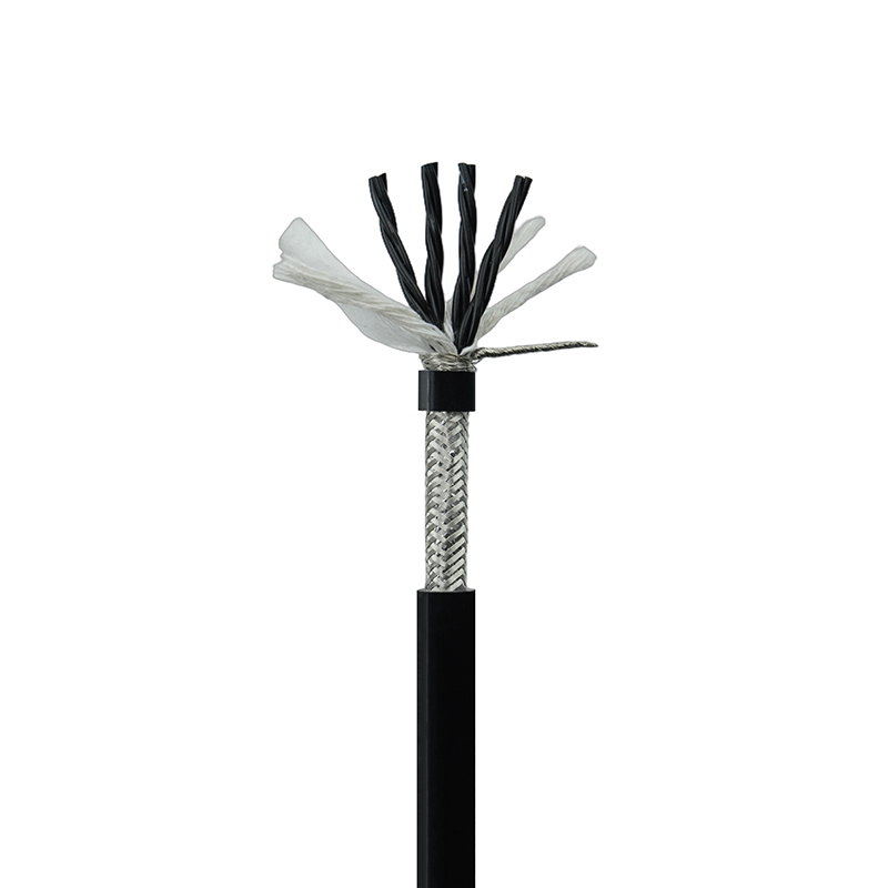 Cavo per catena portacavi schermato in poliuretano ad alta flessibilità